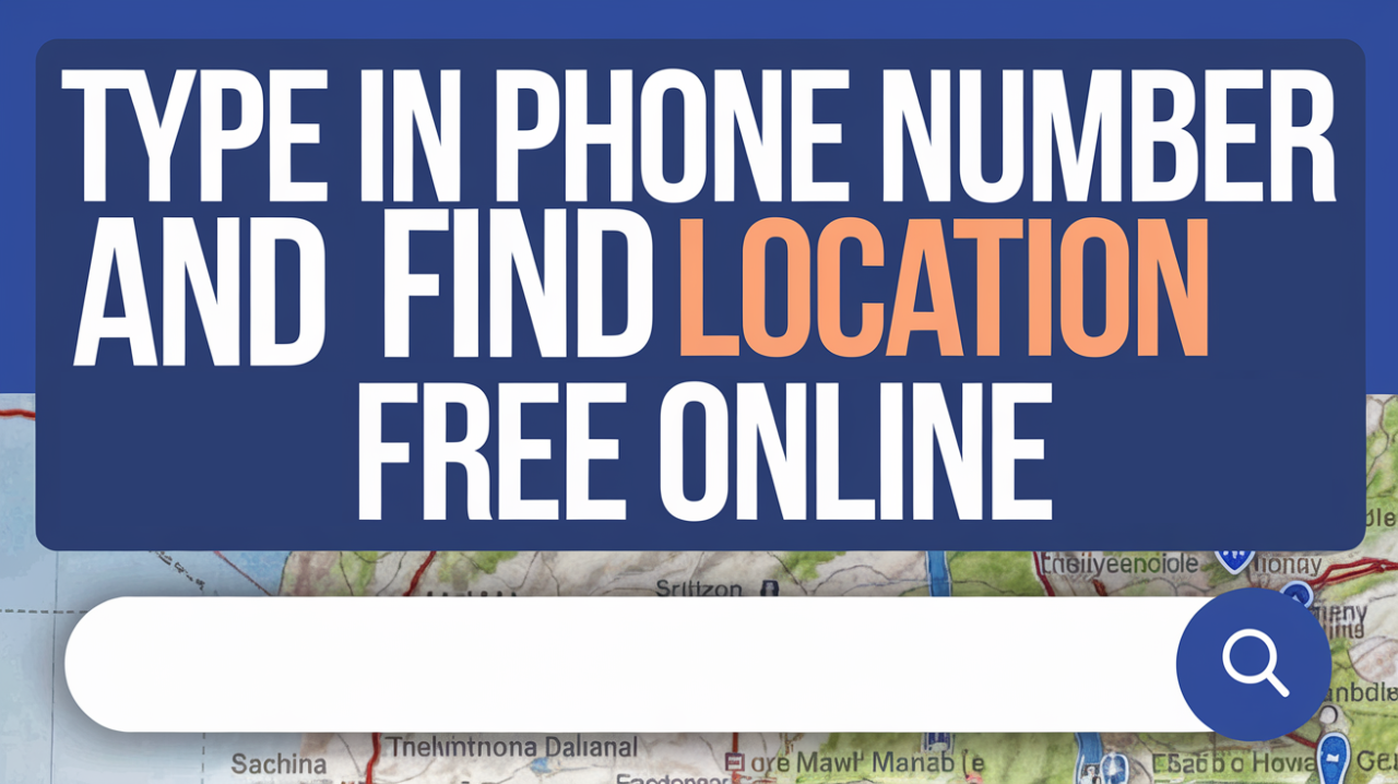 Type in a Phone Number and Find Location Free Online